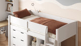 Flair Loop Mid Sleeper Bed Full Set White