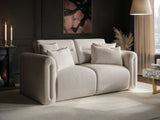 SOLACE+CO Mabel 2 Seater Sofa Beige Chenille