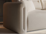 SOLACE+CO Mabel 3 Seater Sofa Beige Chenille
