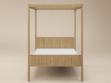 Flair Maddy 4 Poster Bed Frame Solid Pine Natural Double