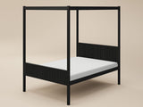 Flair Maddy 4 Poster Bed Frame Solid Pine Black Double