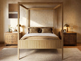 Flair Maddy 4 Poster Bed Frame Solid Pine Natural Kingsize