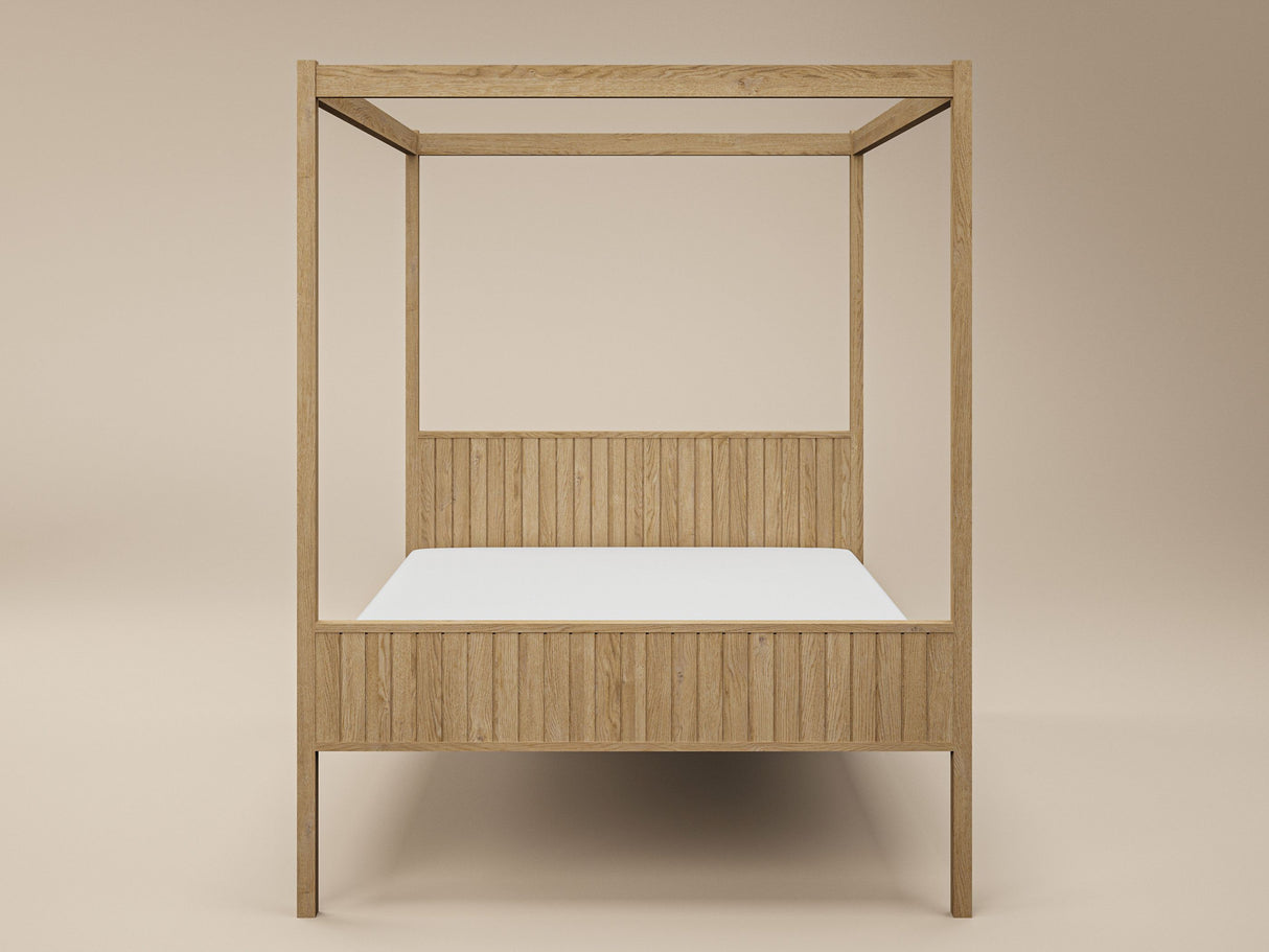 Flair Maddy 4 Poster Bed Frame Solid Pine Natural Kingsize