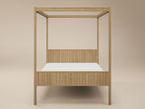 Flair Maddy 4 Poster Bed Frame Solid Pine Natural Kingsize