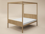 Flair Maddy 4 Poster Bed Frame Solid Pine Natural Kingsize