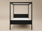 Flair Maddy 4 Poster Bed Frame Solid Pine Black Kingsize