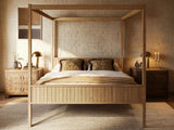 Flair Maddy 4 Poster Bed Frame Solid Pine Natural SuperKing