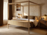 Flair Maddy 4 Poster Bed Frame Solid Pine Natural SuperKing