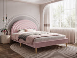 Flair Ava Double Boucle Bed Frame Pink