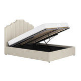 Flair Margot Kingsize Ottoman Bed Beige Linen
