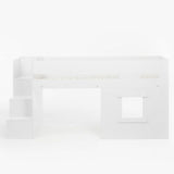 Flair Marlowe Staircase Mid Sleeper with Storage White