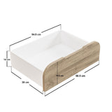 Flair Mason Staircase Triple Sleeper with Storage White & Oak