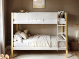 Flair Mateo Detachable Ribbed Bunk Bed Oak & White