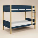Flair Mateo Detachable Ribbed Bunk Bed Oak & Navy