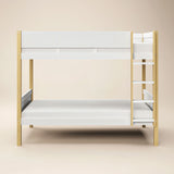 Flair Mateo Detachable Ribbed Bunk Bed Oak & White
