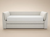 Flair Max Day Bed with Trundle Cream Chenille