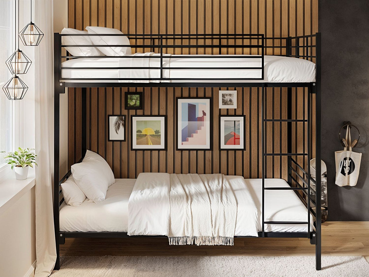 Flair Metayal Small Double Bunk Black Metal