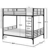 Flair Metayal Double Bunk Black Metal