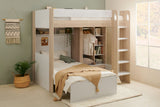 Flair Hampton L Shape Bunk Bed White & Oak