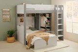 Flair Hampton L Shape Bunk Bed White & Grey