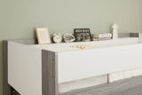 Flair Hampton L Shape Bunk Bed White & Grey