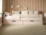 Flair Milo Single Bed with Storage Pine Warm Beige