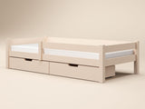 Flair Milo Single Bed with Storage Pine Warm Beige