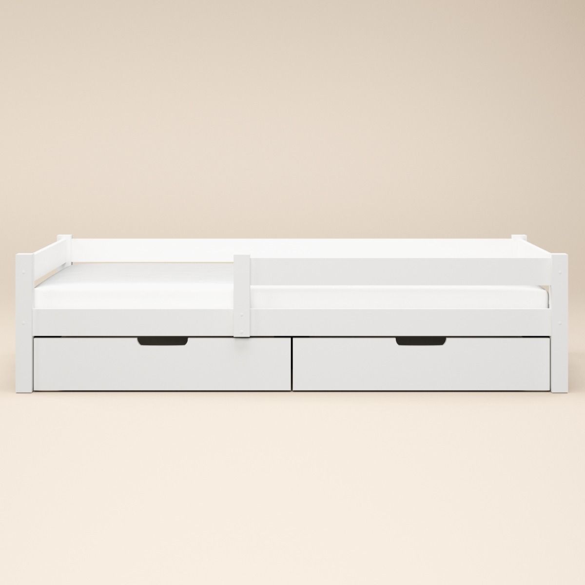 Flair Milo Single Bed with Storage Pine White