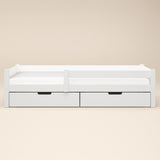 Flair Milo Single Bed with Storage Pine White