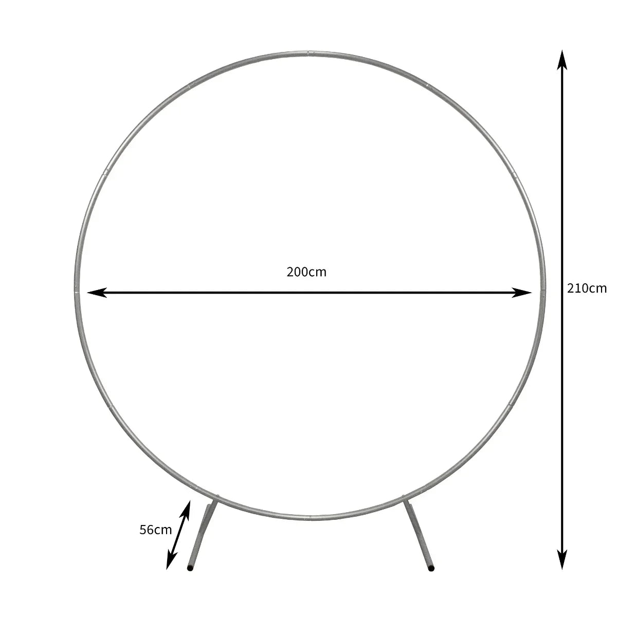 Wedding Moongate 200cm - Silver