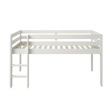Noomi Nora Solid Wood Mid Sleeper Workstation (FSC-Certified)-White