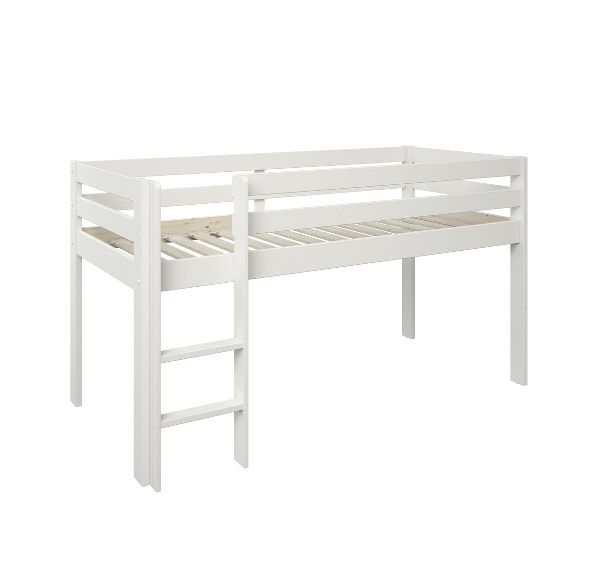 Noomi Nora Solid Wood Mid Sleeper Workstation (FSC-Certified)-White
