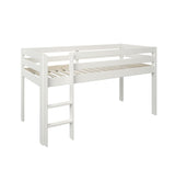 Noomi Nora Solid Wood Mid Sleeper Workstation (FSC-Certified)-White