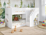 Flair Phobo Staircase Low Compact Bunk Bed White