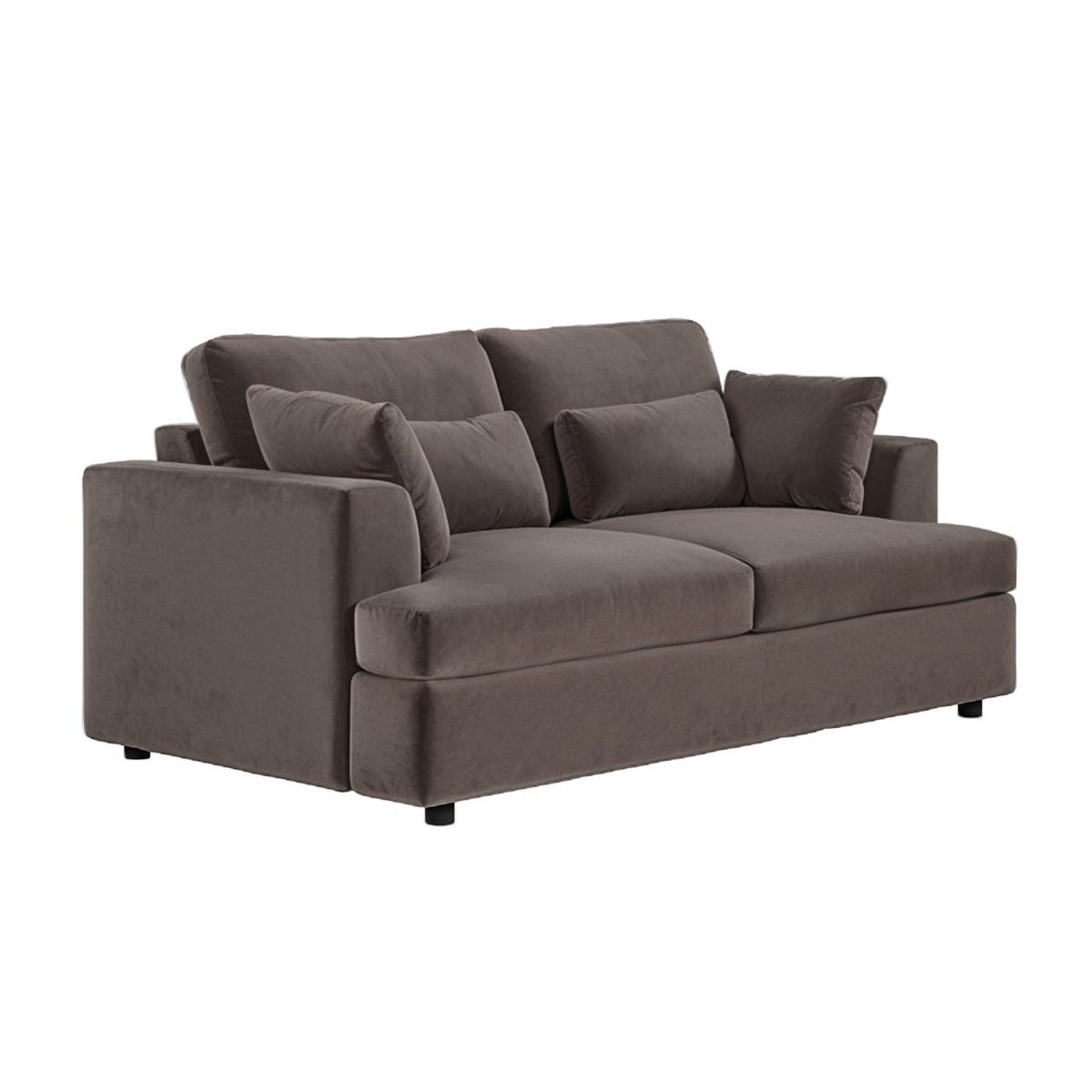 SOLACE+CO Drew 2 Seater Mocha Velvet Sofa