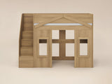 Flair Nixon Playhouse High Sleeper with Storage Oak