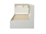 Noomi Jorgi Corner Storage Bed White & Oak (FSC-Certified)