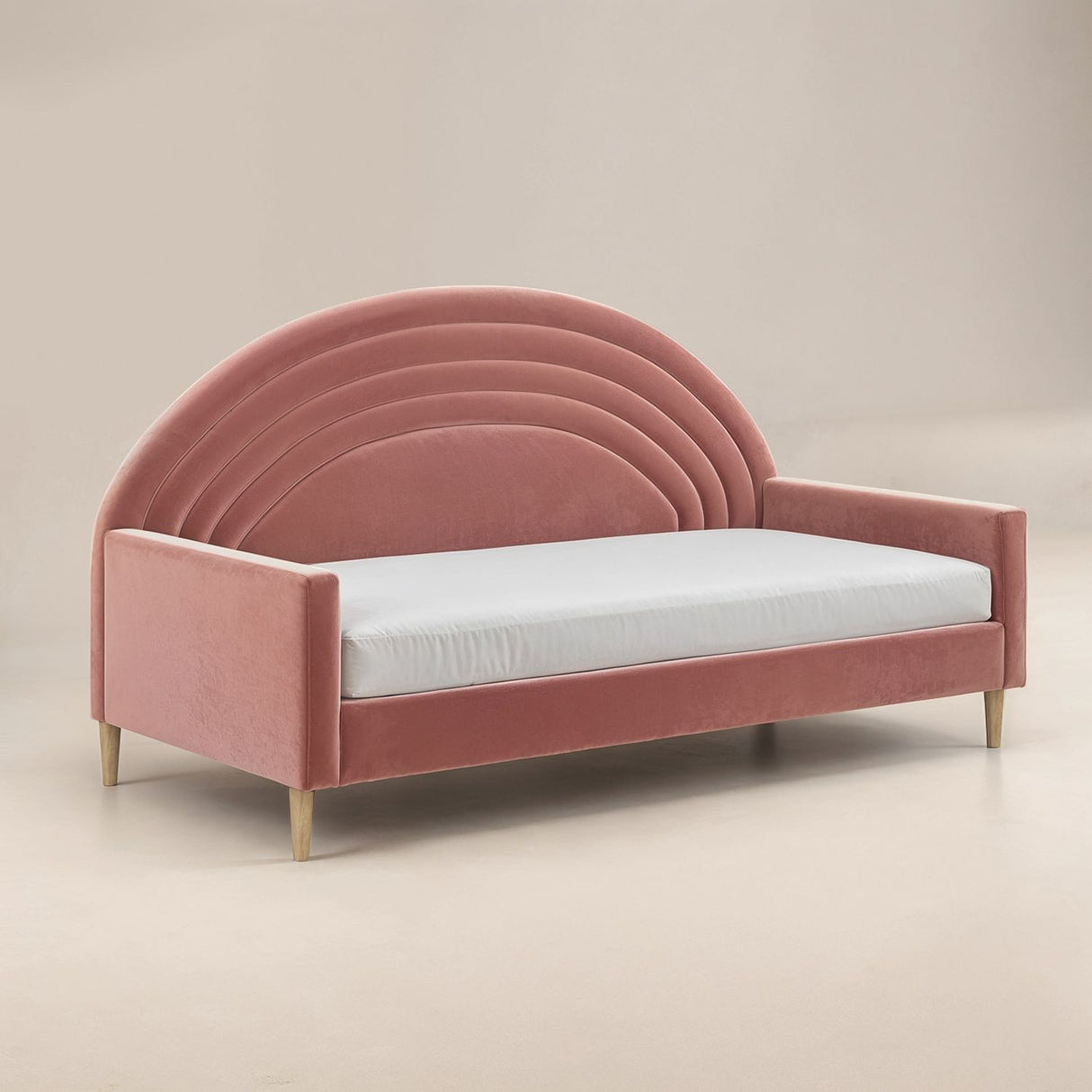 Flair Noa Rainbow Day Bed Pink Velvet