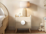 Flair Noah 2 Drawer Bedside Table Oak & White