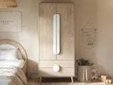 Flair Noah 2 Door Wardrobe with 2 Drawers Oak & White
