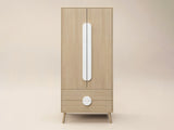Flair Noah 2 Door Wardrobe with 2 Drawers Oak & White