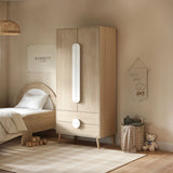 Flair Noah 2 Door Wardrobe with 2 Drawers Oak & White