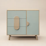 Flair Noah Chest of Drawers Sage Green & Oak