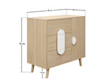 Flair Noah Chest of Drawers Sage Oak & White