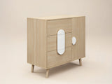 Flair Noah Chest of Drawers Sage Oak & White
