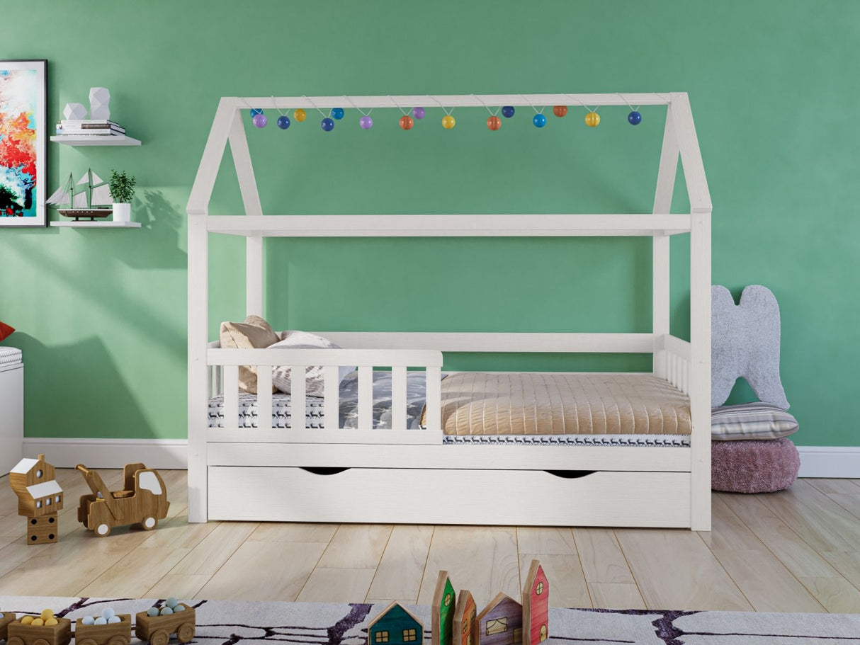 Noomi Alisa Solid Wood House Bed White (FSC-Certified)