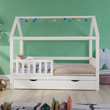 Noomi Alisa Solid Wood House Bed White (FSC-Certified)