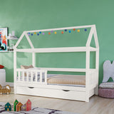 Noomi Alisa Solid Wood House Bed White (FSC-Certified)
