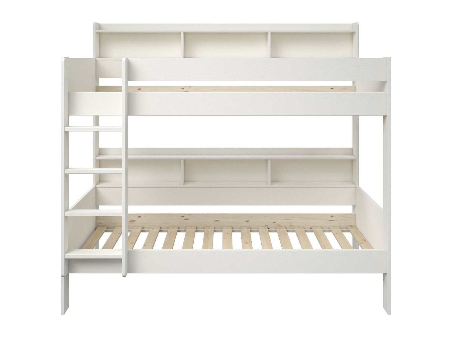 Noomi Bodie Solid Wood Storage Bunk Bed White (FSC-Certified)