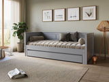 Noomi Erika Guest Bed with Drawer Grey (FSC-Certified)